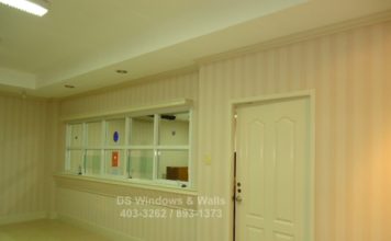 Alternating Vertical Stripes Wallpaper Covering Design : Pasay Installation Vertical design wallpaper coverings