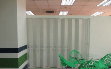 PVC accordion door Makati installation