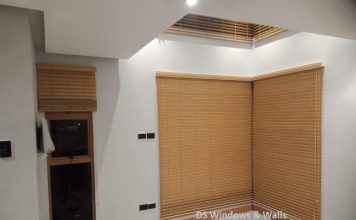 Natural PVC wood blinds