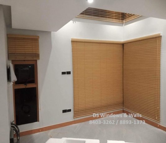 Natural PVC wood blinds