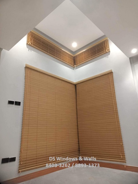 Natural PVC wood blinds
