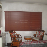wood blinds bedroom